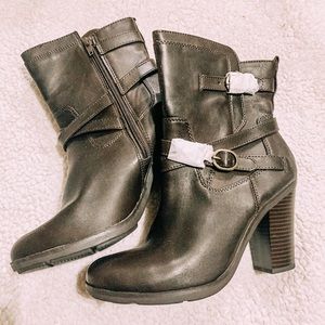 Brown Heeled Boots